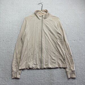 Woolrich Womens Sz M Cream / Off-White Full-Zip Jacket Lightweight Outdoor